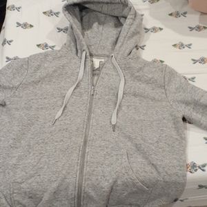 Gray H&M hooded sweatshirt